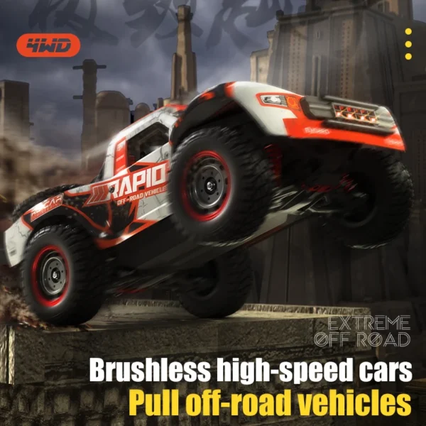 Wltoys Q130 1:14 70 KM/H High Speed 4WD RC Car With LED Light Brushless Motor Cars Remote Controlled Drift Monster Truck Toy - Image 4
