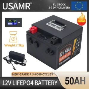 USAMR 50Ah 12V LiFePO4 Battery