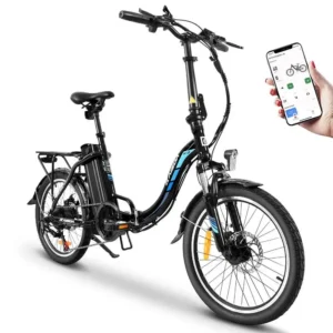 KAISDA K7 350W 36V 12.5Ah 28km/h 45-75km 20" Folding Electric Moped Bike
