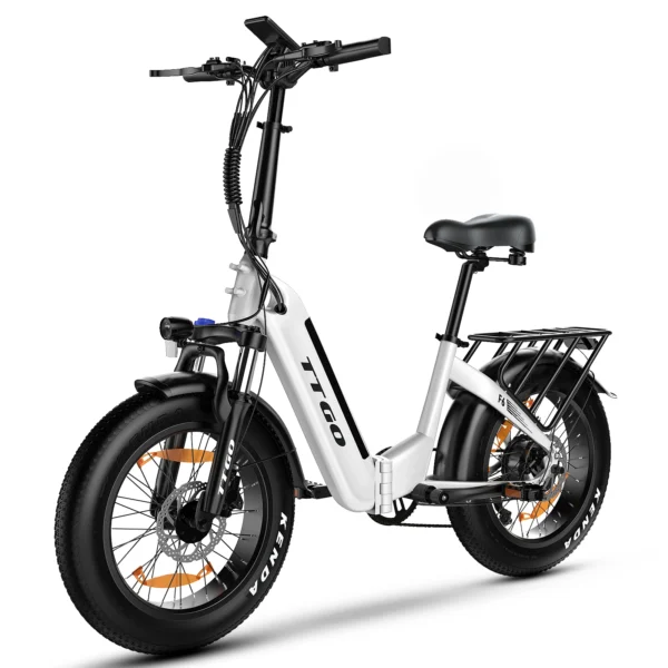 TTGO F6 Electric Bicycle 250W Motor 36V20Ah Lithium Battery 20" Mountain Fat Ebike Adult Hydraulic Brake Folding Electric Bike
