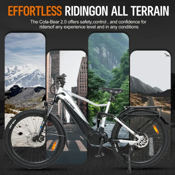 Accolmile Electric Mountain Bike Ebike eMTB Cola Bear 2.0 48V 750W Mid Motor ,960Wh Hidden Battery, 11-Speeds Transmission - Image 6
