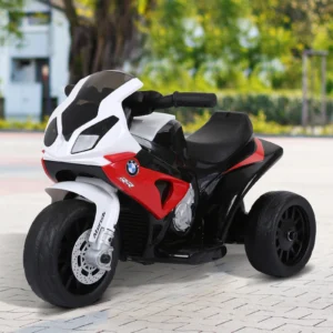 HOMCOM Moto Eléctrica para Niños de 18-36 Meses 66x37x44 cm Rojo
