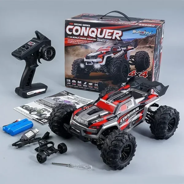 WLtoys 1:16 Scale Large RC Car 50km/h High Speed 4WD Children Toy for Boys Remote Control Car 2.4G Off Road Monster Truck RC Toy - Image 6