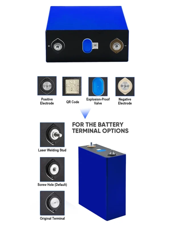 Gaiaray 320Ah 3.2V LiFePO4 Battery Cells – Bild 5