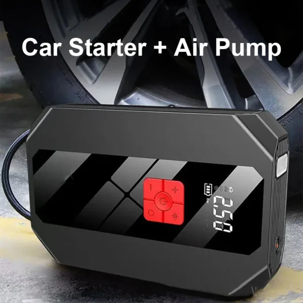 4 In 1 Car Jump Starter Air Pump 26800mAh Power Bank Portable Air Compressor Cars Battery Starters Starting Auto Tyre Inflator - Image 4