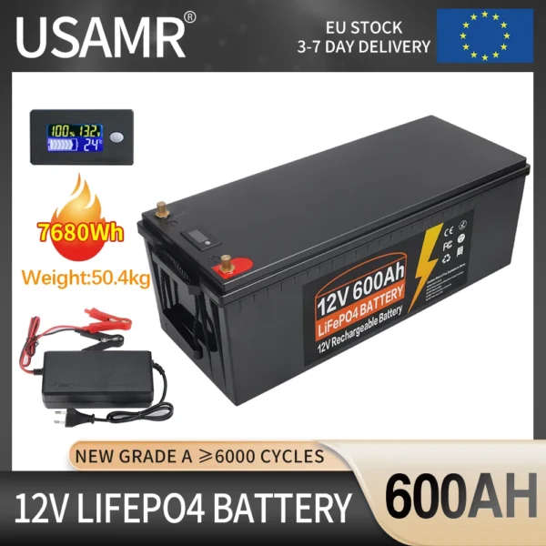 USAMR 600AH 12V LiFePO4 Battery - Image 3