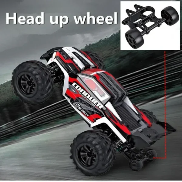 WLtoys 1:16 Scale Large RC Car 50km/h High Speed 4WD Children Toy for Boys Remote Control Car 2.4G Off Road Monster Truck RC Toy - Image 2
