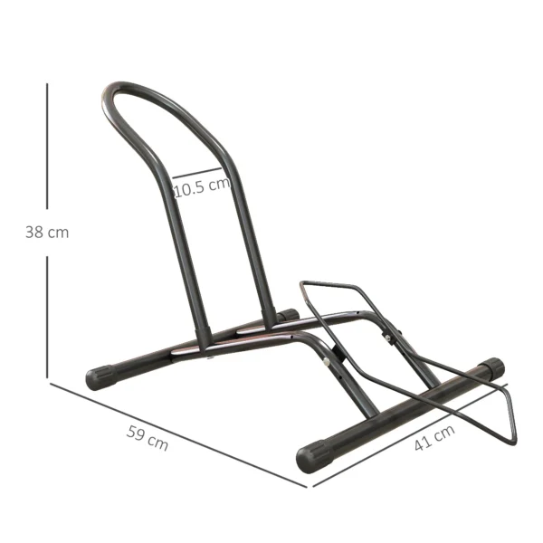 SPORTNOW steel bicycle parking 59x41x38 cm black - Image 3