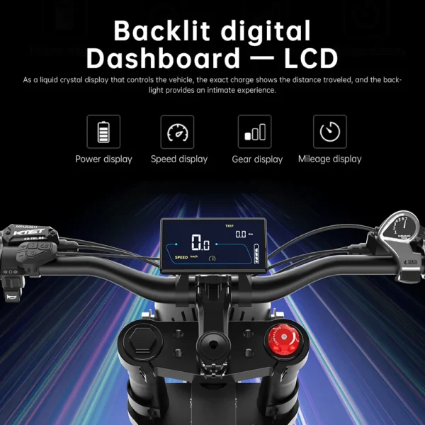 EKXBIKE X21 2000W 48V 35AH 55km/h 20“ Off-Road Mountain Fat E-bike - Image 6