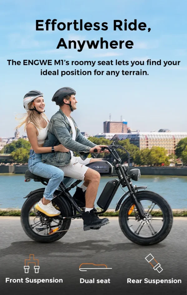 ENGWE M1 250W 48V 28.6Ah 60km 20" All-Terrain Electric Bike - Image 6