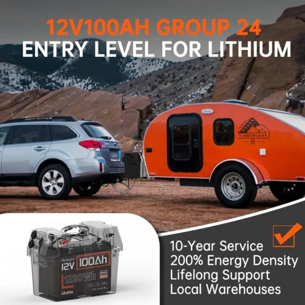 Humsienk 100Ah 12V LiFePO4 Battery – Bild 5