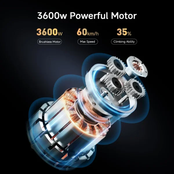 Linksports X7pro 3600W 48V 21Ah 60-65km/h 45-80km 10" Two-Wheel Electric Scooter - Image 4