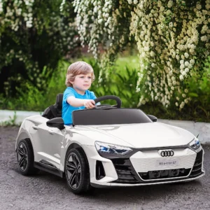 HOMCOM electric car for Kids + 3 years AUDI RS e-tron GT 103x58x41 cm White