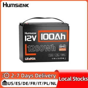Humsienk 100Ah 12V LiFePO4 Battery