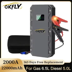 GKFLY 12V Car Jump Starter 1500A / 2000A Portable Charger Car Booster Auto Starting Device Emergency Car Battery Starter
