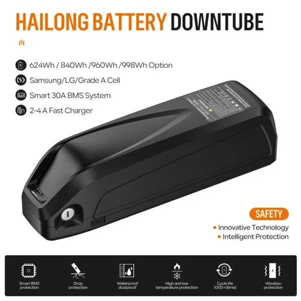 Bafang 750W Mid Drive Motor Electric Bicycle Conversion Kit M315 BBS02B BBS02 Ebike Engine 48V 52V 20Ah 17.5Ah Hailong Battery - Image 4