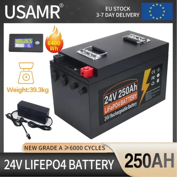 USAMR 250Ah 24V LiFePO4 Battery