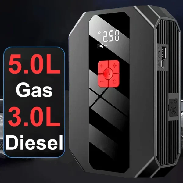 4 In 1 Car Jump Starter Air Pump 26800mAh Power Bank Portable Air Compressor Cars Battery Starters Starting Auto Tyre Inflator - Image 3