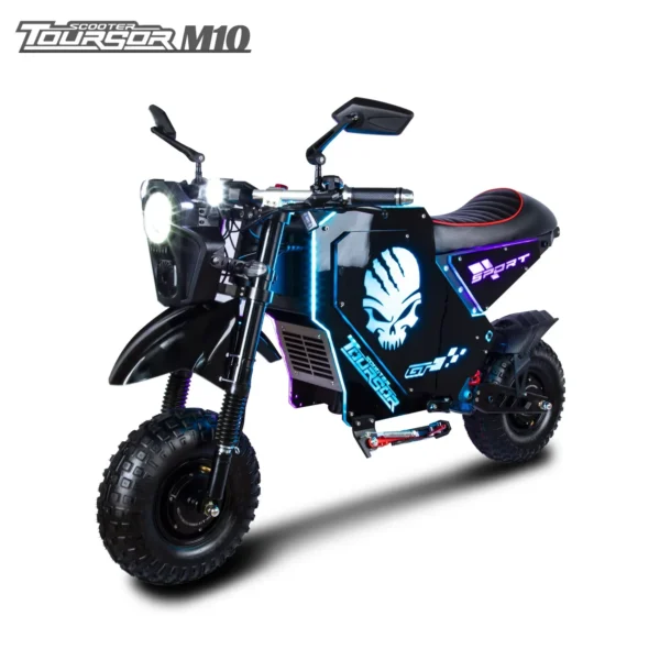 M10 72V 50Ah 10000W Dual Drive Electric Motorbike - Image 2