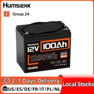 Humsienk 100Ah 12V LiFePO4 Battery
