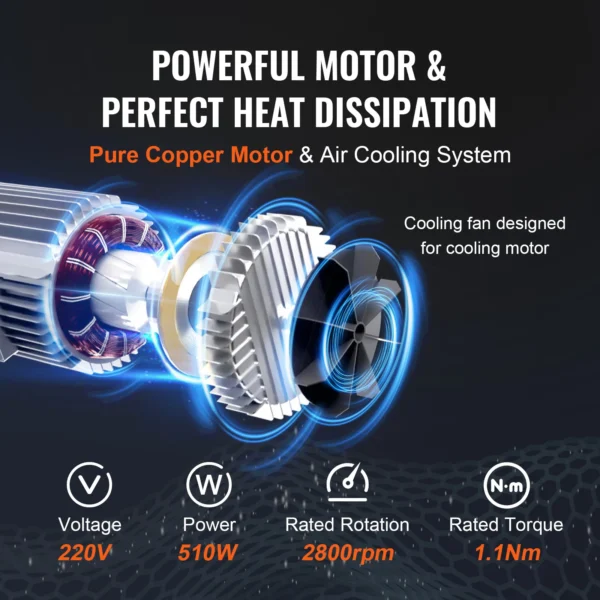 VEVOR 550lbs/250kg Electric Hoist Portable Lifter Steel Wire Winch with 14ft Wired Remote Control for Garage Warehouse Factory - Image 5