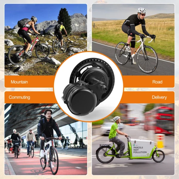 750W TSDZ8 Mid Drive Ebike Conversion kit for Upgraded Tongsheng Mid- Drive Kit with Battery,High Power Torque Sensor EKD01 HMI - Kuva 5