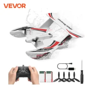 VEVOR EPP Foam RC Plane 2.4G 3CH Radio Control Aircraft Sea And Air RC Glider Water Land Flying Airplane Toys Gift For Boys