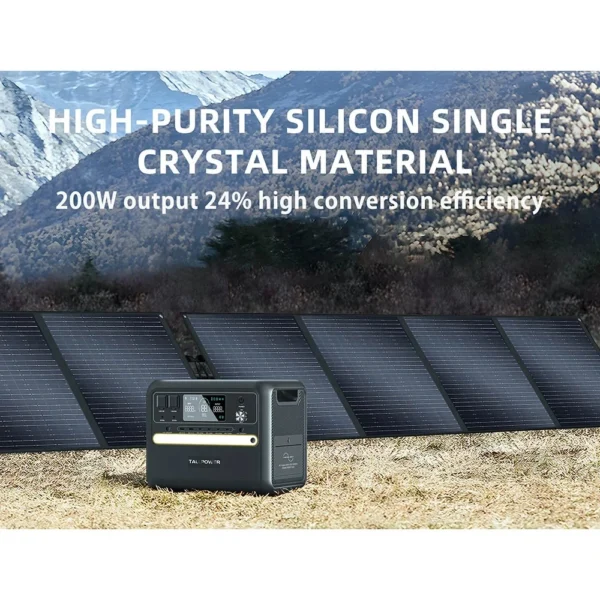 TALLPOWER TP200 200W Portable Foldable Solar Panel Solar Charger 24% Energy Conversion Efficiency solar panel support kit - Image 5