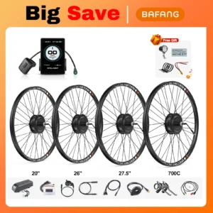 BAFANG G020 Hub Motor Kit 48V 500W (Peak 750W) Electric Bike Engine Droup Out Size 135-142MM For eCity eMountain 26inch 29inch