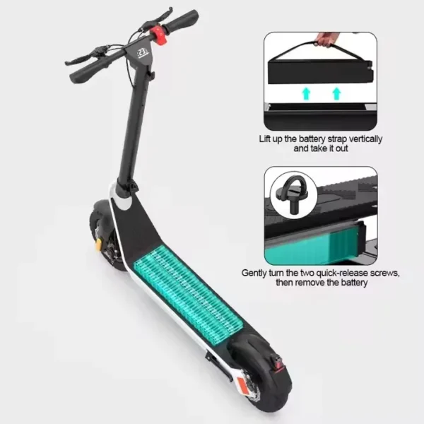 Kixin X9plus 550W 36V 15.6Ah 40km/h 70km 10" Two-wheel Electric Scooter - Image 6