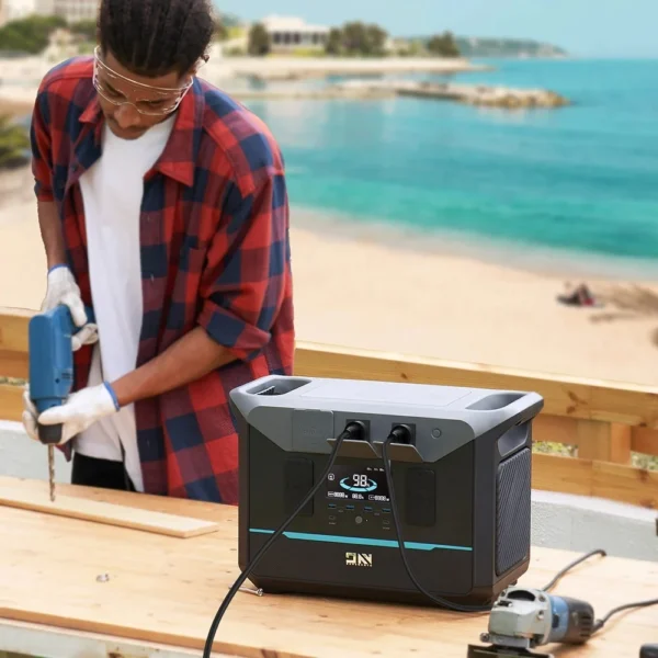 DaranEner NEO1500Pro Portable Solar Power Station Battery Solar Generator 1800W AC Output Solar Generator Charging Stations - Image 6