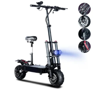 X10 Electric Scooter, X10, 6000W, 60V, 40Ah, 75-85KM/H, 60-100km, 11" Off-Road Scooter