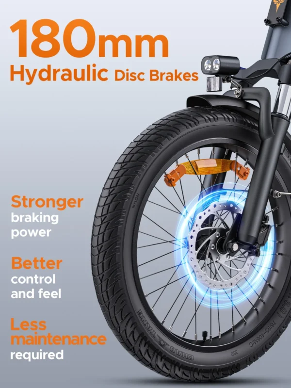 ENGWE LE20 250W 48V 38.4Ah 25km/h 350km 20" Luxury Electric Bicycle - Image 5