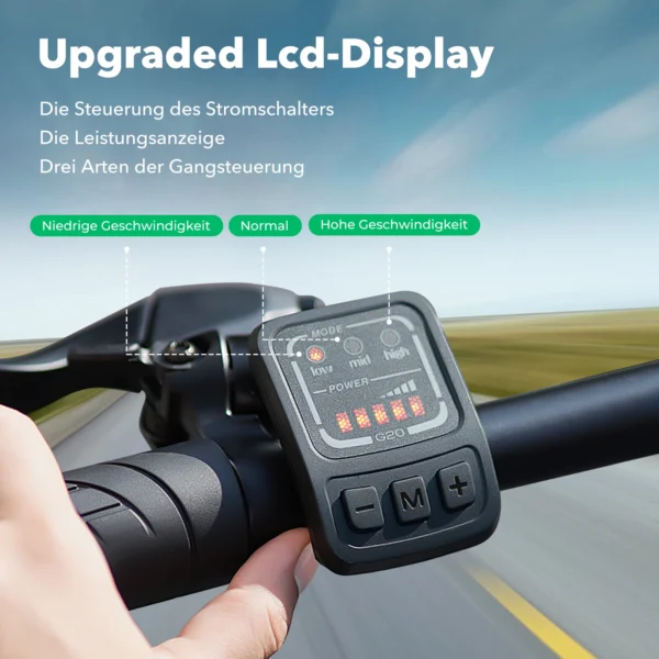 isinwheel U3 500W 36V 7.8Ah 25km/h 10-30km 16" Foldable Electric Bicycle - Image 2