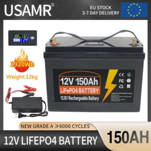 USAMR 150Ah 12V LiFePO4 Battery