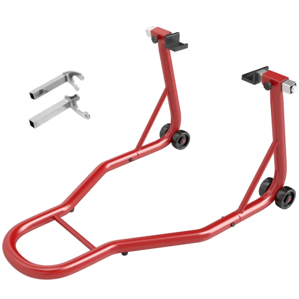 HOMCOM Caballete Trasero Moto Universal Elevador Soporte de Motocross Acero - Image 3