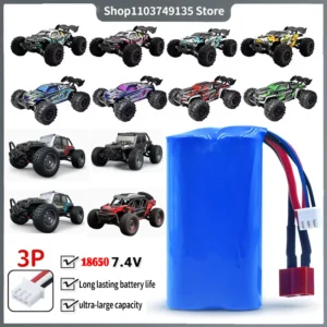 7.4V 1500mAh 18650 Lipo Battery for Wltoys SCY RC Car Extra Battery Spare battery