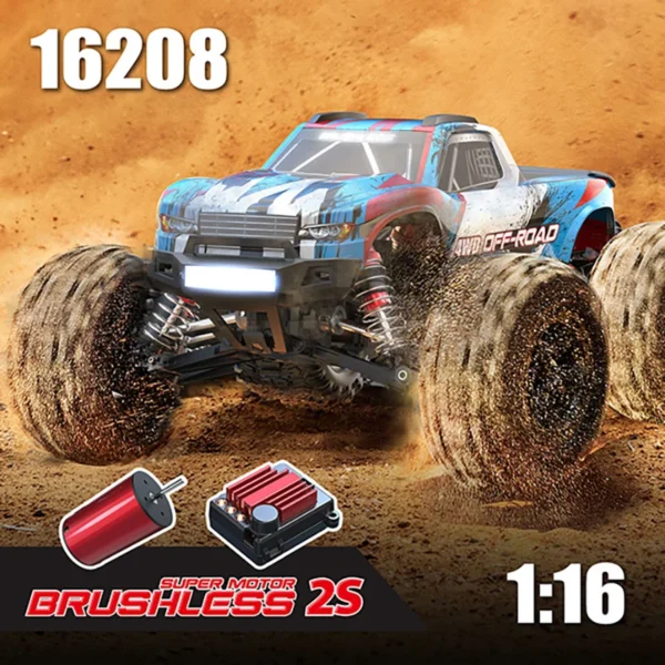 Hyper Go MJX Genuine License 16208 16210 1/16 4WD RC Car 55KM/H Brushless RC Racing Car Remote Control Cars Off-Road Truck Toys - Image 5