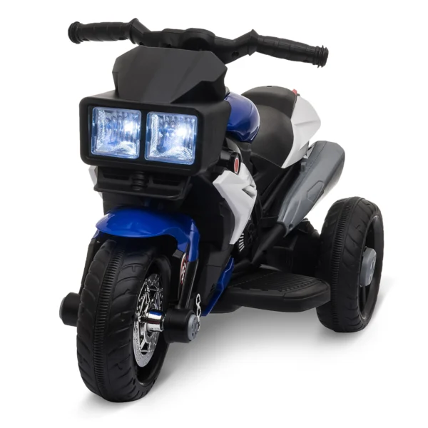 HOMCOM electric motorcycle + 3 years with 3 wheels Lights Music 3 km/h 86x42x52cm - Image 2