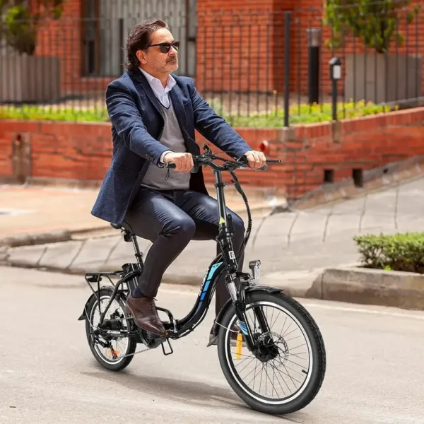KAISDA K7 350W 36V 12.5Ah 28km/h 45-75km 20" Folding Electric Moped Bike - Image 4