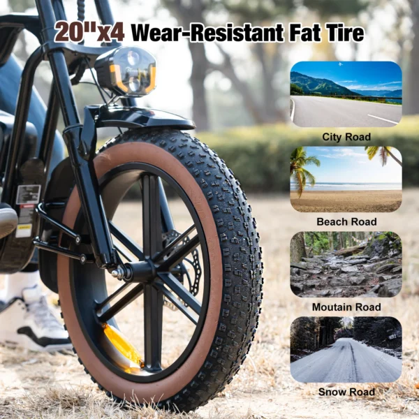 EVERCROSS EK30 250W 48V 15Ah 25km/h 100km 20" Standard Electric Bike - Image 6