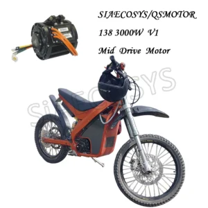 QS MOTOR QS138 3000W 72V 13.6Ah 100KM/H  Electric Motorcycle Mid Drive Motor