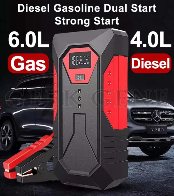 GKFLY 12V Portable Car Jump Starter 18000mAh Auto Battery Booster Charger Car Emergency Booster 800A Power Bank Starting Device - Image 2