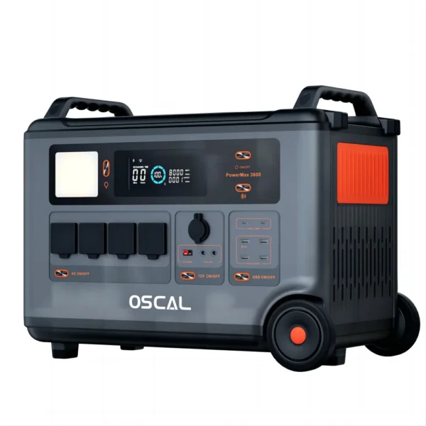 Oscal PowerMax 3600 3600W Power Station 57600Wh Max Battery Expanded form 3.6-57.6 kwh capacity – Image 2