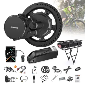 Bafang 48V750W Mid Motor Kit 8Fun BBS02B68MM 73MM 100MM Electirc Ebike Conversion Kit With 20Ah 17.5Ah 13Ah Hailong Battery Kits