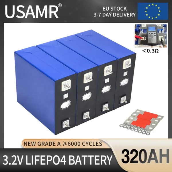 USAMR 3.2V 320AH Lifepo4 Battery Cells