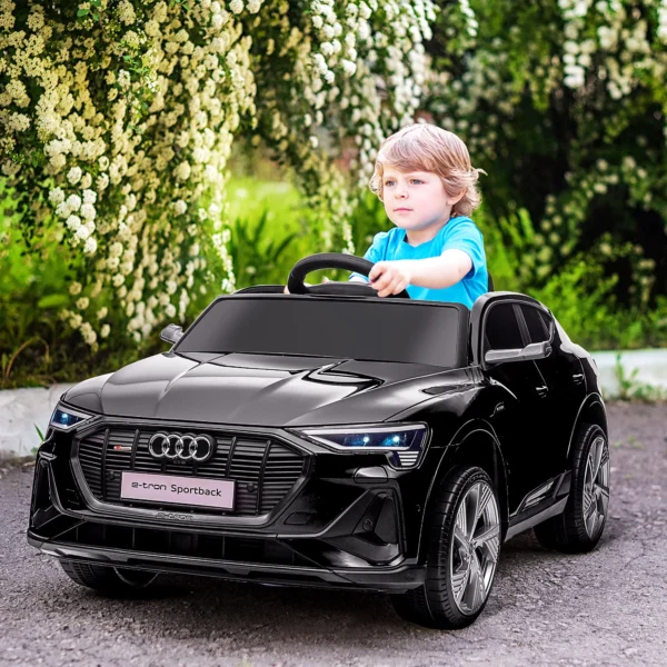 HOMCOM electric car for kids Audi e-tron Speed 3-5 km/h Black