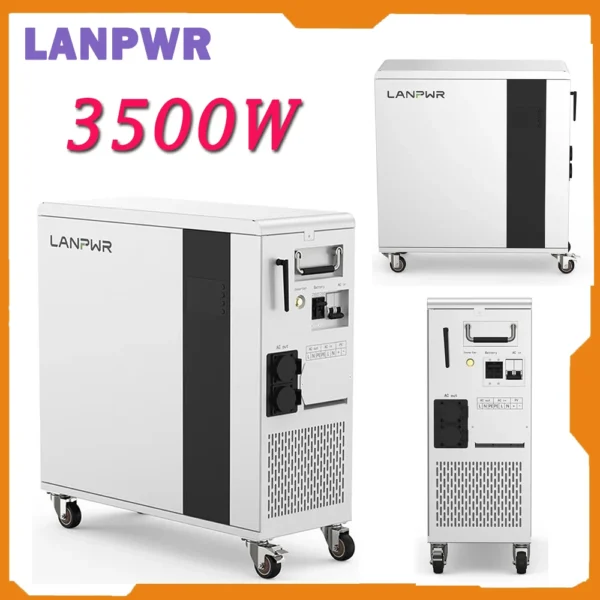 LANPWR UFox Plus 35E Solar Power Station 3500W 5120Wh Solar Generator LiFePO4 Battery Off-Grid Inverter Expandable & APP Control