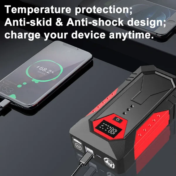 GKFLY 12V Portable Car Jump Starter 18000mAh Auto Battery Booster Charger Car Emergency Booster 800A Power Bank Starting Device - Image 3