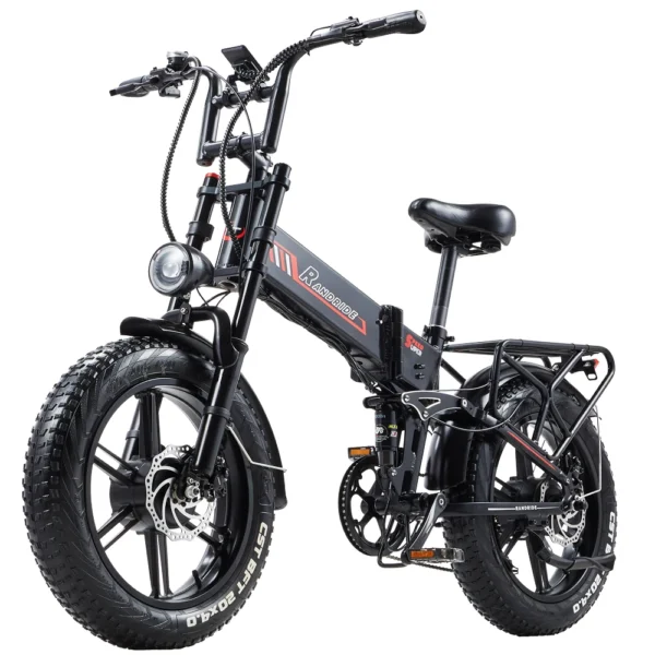 RANDRIDE YX20M elektriskais velosipēds 48V20AH akumulators 2000W divu motoru CST 20*4.0" riepa 52km/h elektriskais velosipēds kalnu bezceļu e-velosipēds